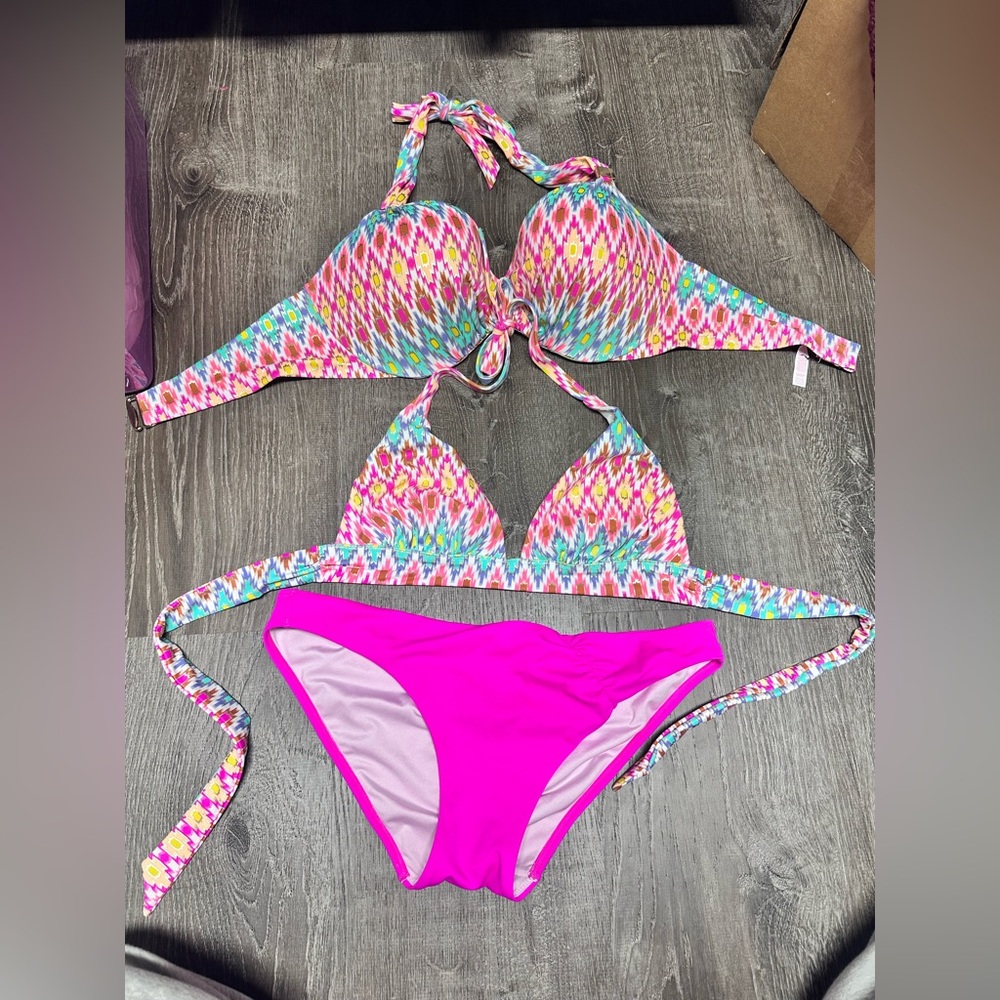 VS bikini with two tops